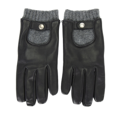 Mulberry Mens Biker Gloves, Leather, Blk, 3*